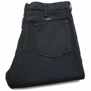 ラングラー(Wrangler)のメキシコ製 Wranglerラングラー 82BK ランチャードレスジーンズ ポリエステルパンツ ブラック w34★39 スタプレ オールド フレア(スラックス)