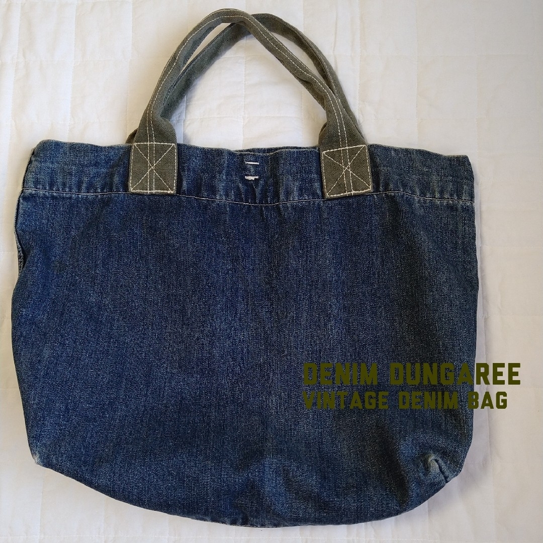 DENIM DUNGAREE(デニムダンガリー)のDENIM DUNGAREE 染め抜きロゴデニムトートバッグ レディースのバッグ(トートバッグ)の商品写真