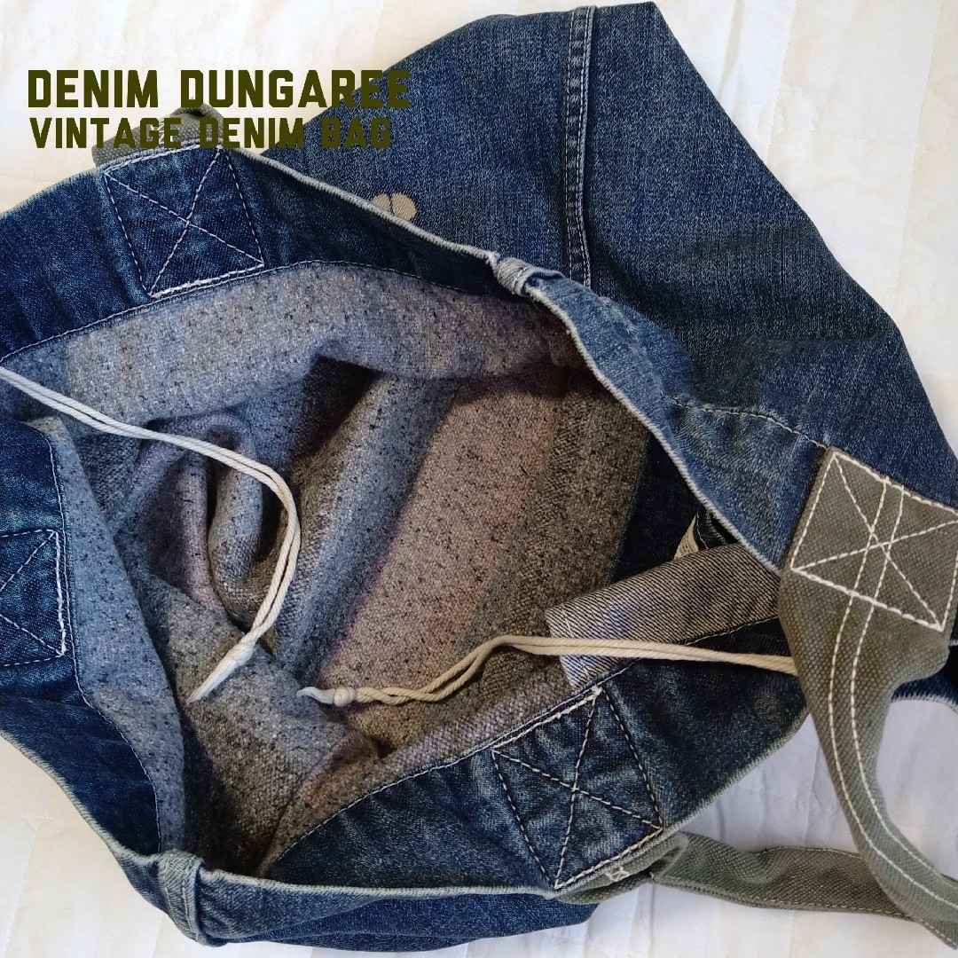 DENIM DUNGAREE(デニムダンガリー)のDENIM DUNGAREE 染め抜きロゴデニムトートバッグ レディースのバッグ(トートバッグ)の商品写真