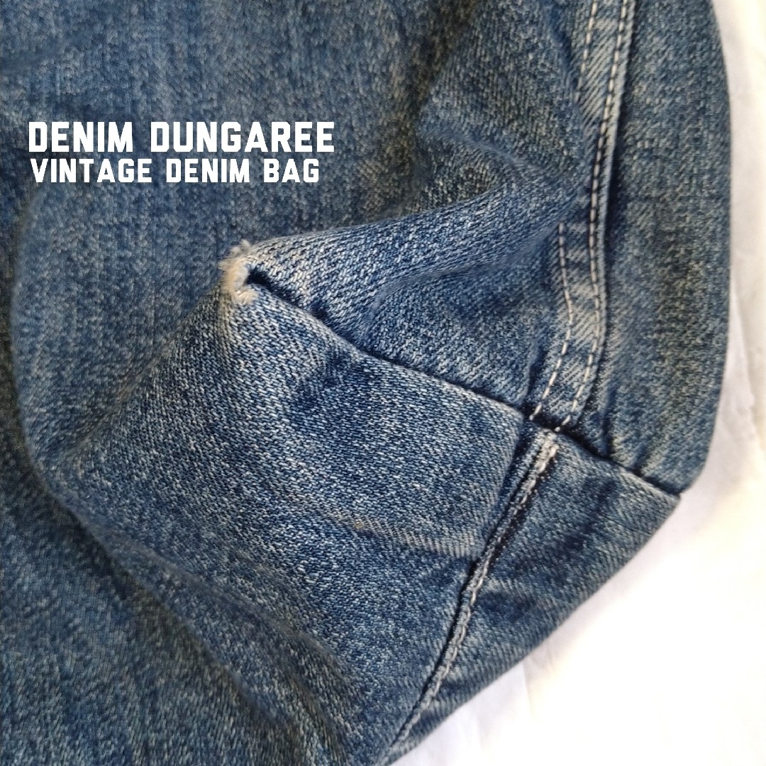 DENIM DUNGAREE(デニムダンガリー)のDENIM DUNGAREE 染め抜きロゴデニムトートバッグ レディースのバッグ(トートバッグ)の商品写真