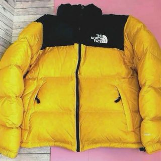 ノースフェイス(THE NORTH FACE) ダウンジャケット(メンズ)(イエロー