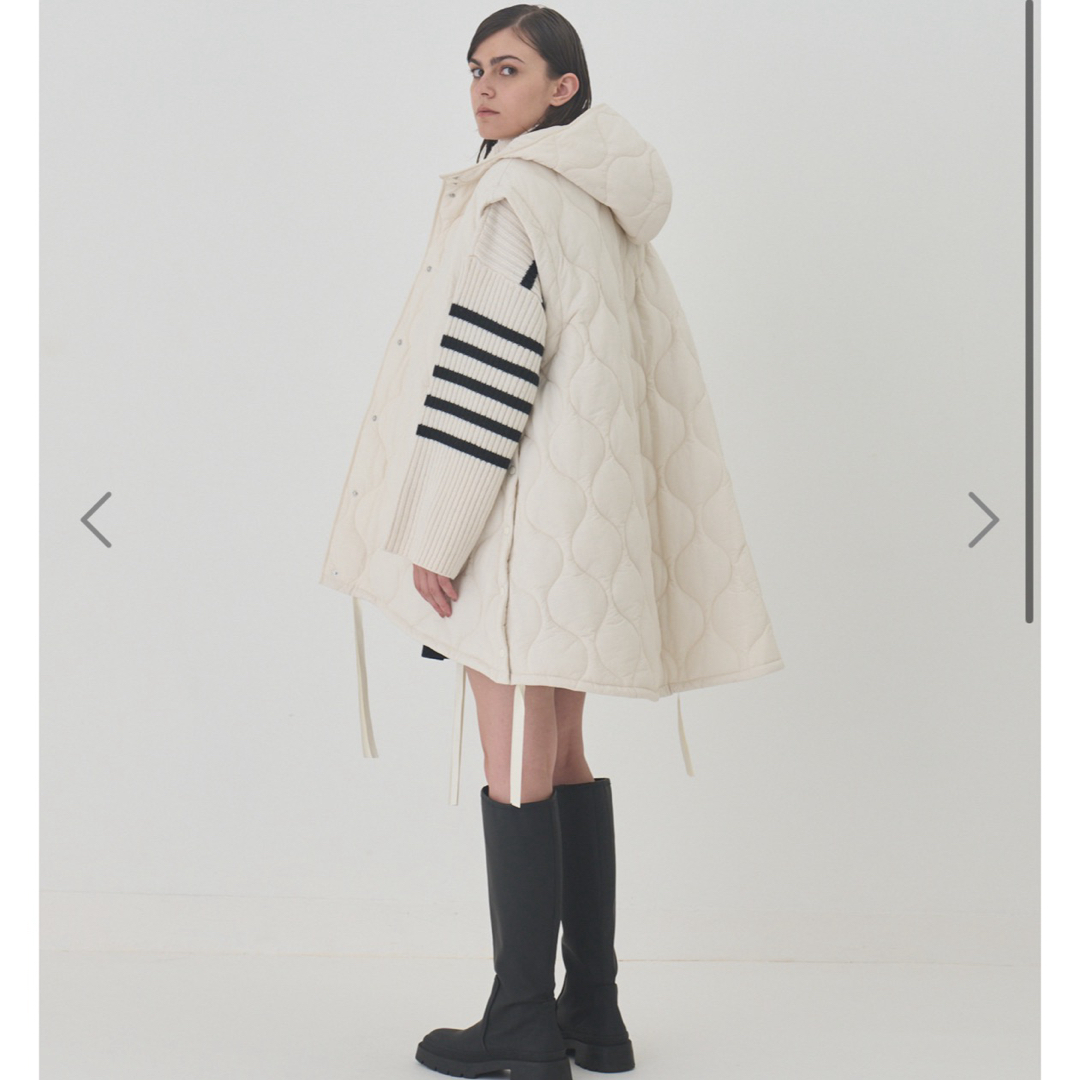 LE CIEL BLEU 2way Padded Cocoon Coat コート ジャケット/アウター LE CIEL BLEU 2way Padded Cocoon Coat コート ジャケット/アウター