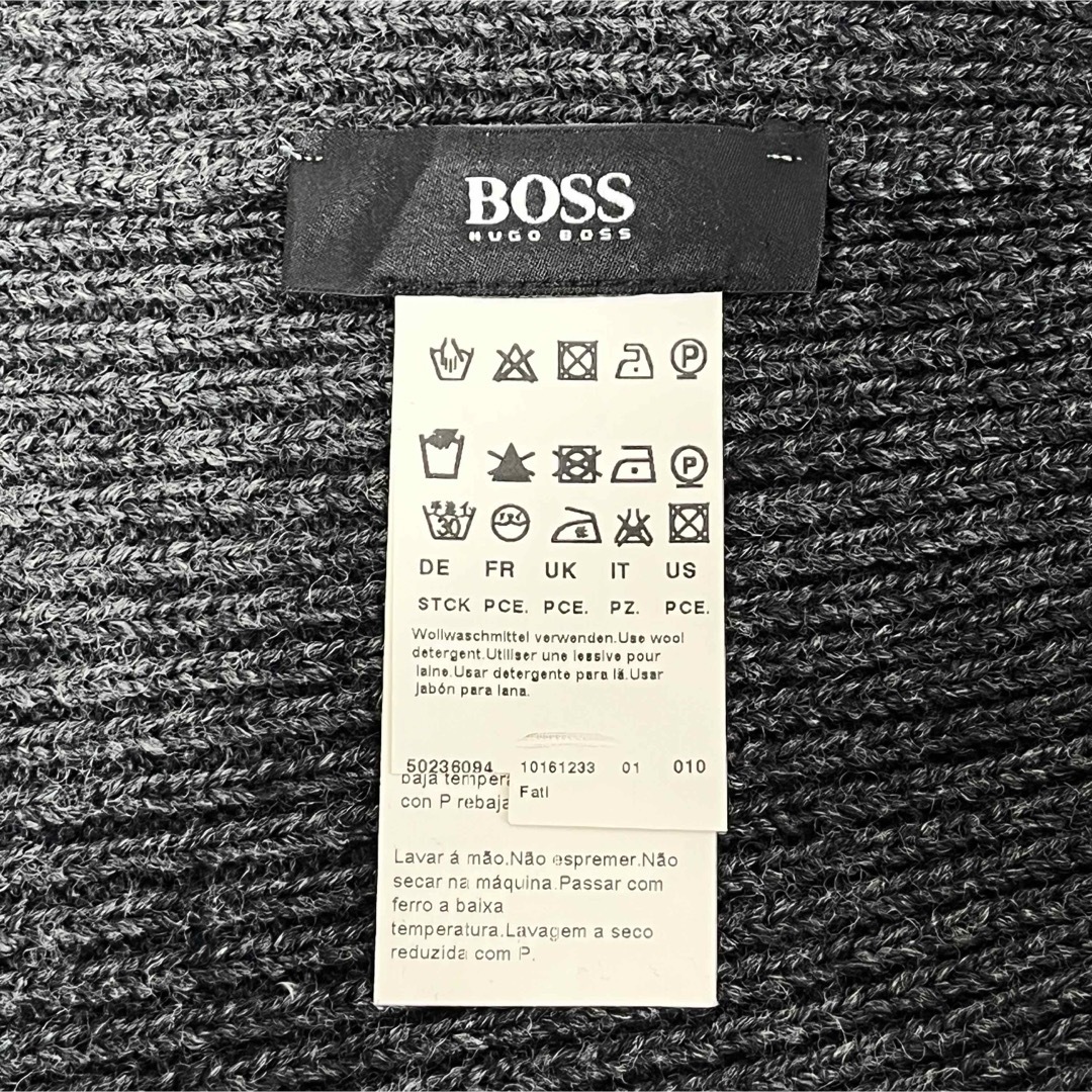 HUGO BOSS(ヒューゴボス)の【新品】大谷翔平選手愛用ブランドHUGO BOSSヒューゴボスロゴニットキャップ メンズの帽子(ニット帽/ビーニー)の商品写真