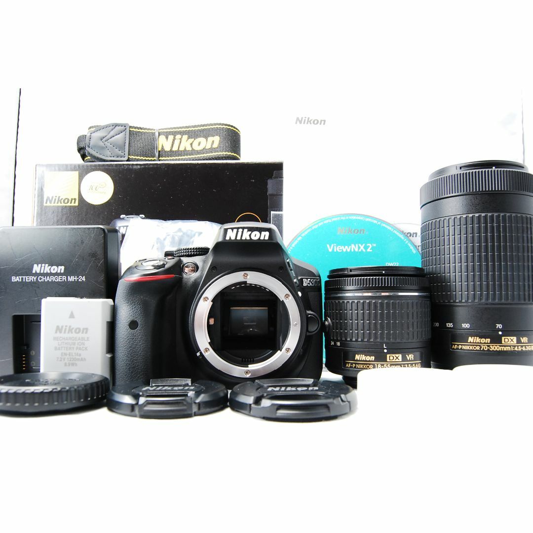 Nikon - □美品□Nikon D5300 AF-P ダブルズームキット ≪S数約3500 ...