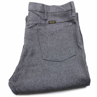 ラングラー(Wrangler)の00s メキシコ製 Wranglerラングラー 82HG ランチャードレスジーンズ ポリエステルパンツ ヘザーグレー w36 L30★22 スタプレ フレア(スラックス)