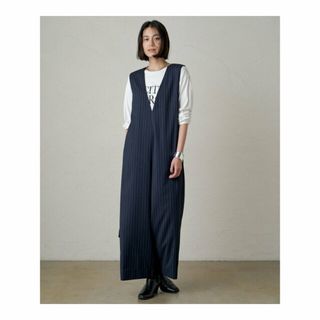 パルグループアウトレット(PAL GROUP OUTLET)の【ネイビー】【Loungedress】Vオールインワン(ロングワンピース/マキシワンピース)