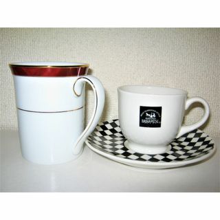 ノリタケ(Noritake)の【ノリタケ】マグカップ ＋【馬車道】コーヒーカップ＆ソーサー おしゃれ モダン(グラス/カップ)