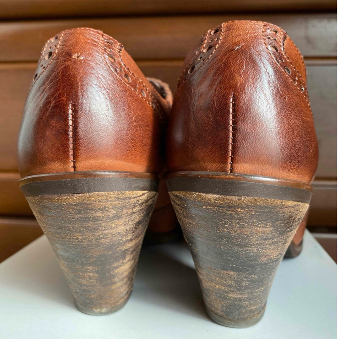 RABOKIGOSHI works(ラボキゴシワークス)の23㎝ ラボキゴシワークス ウイングチップ ブーティー レディースの靴/シューズ(ブーティ)の商品写真