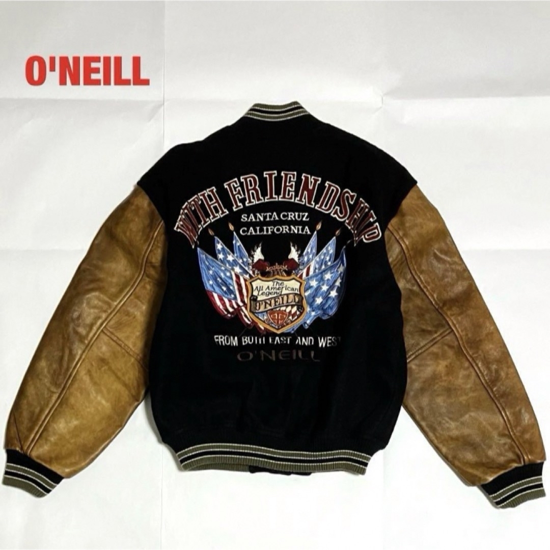 O'NEILL(オニール)の【人気】O'NEILL　オニール　スタジャン　キルティング　牛皮レザー　ワッペン メンズのジャケット/アウター(スタジャン)の商品写真