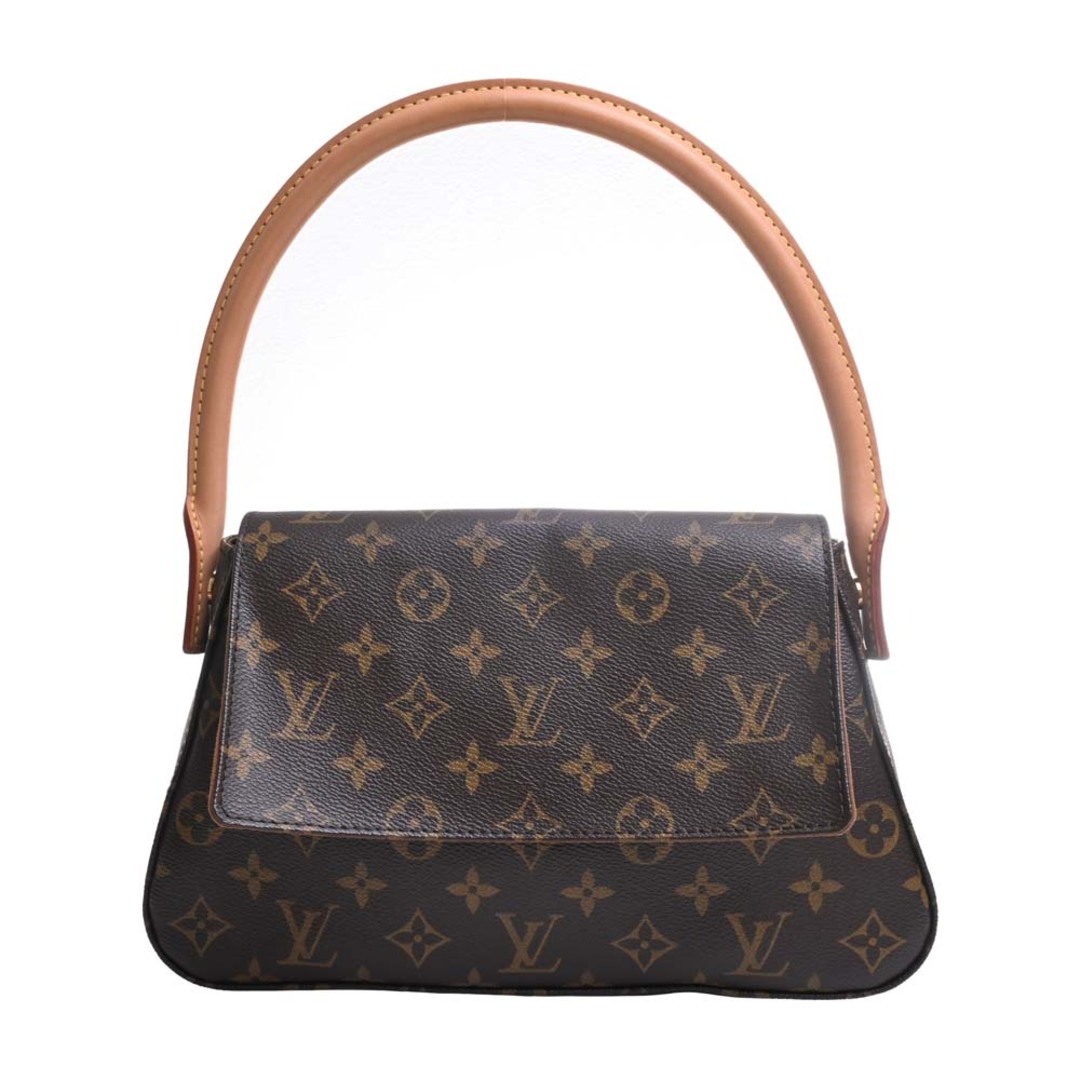 ショルダーバッグLOUIS VUITTON ルイヴィトン モノグラム ミニルーピング ワンショルダーバッグ M51147 ブラウン by