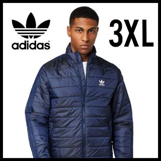 アディダス(adidas)の【大きいサイズ】adidas★パファージャケット★中綿ジャケット★紺★3XL(ダウンジャケット)