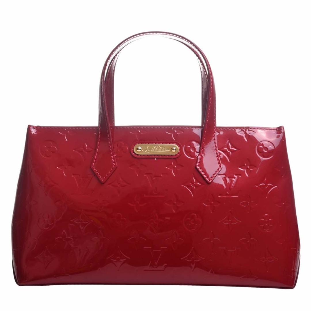 LOUIS VUITTON ルイヴィトン ヴェルニ ウィルシャーPM トートバッグ M93642 レッド byレディース