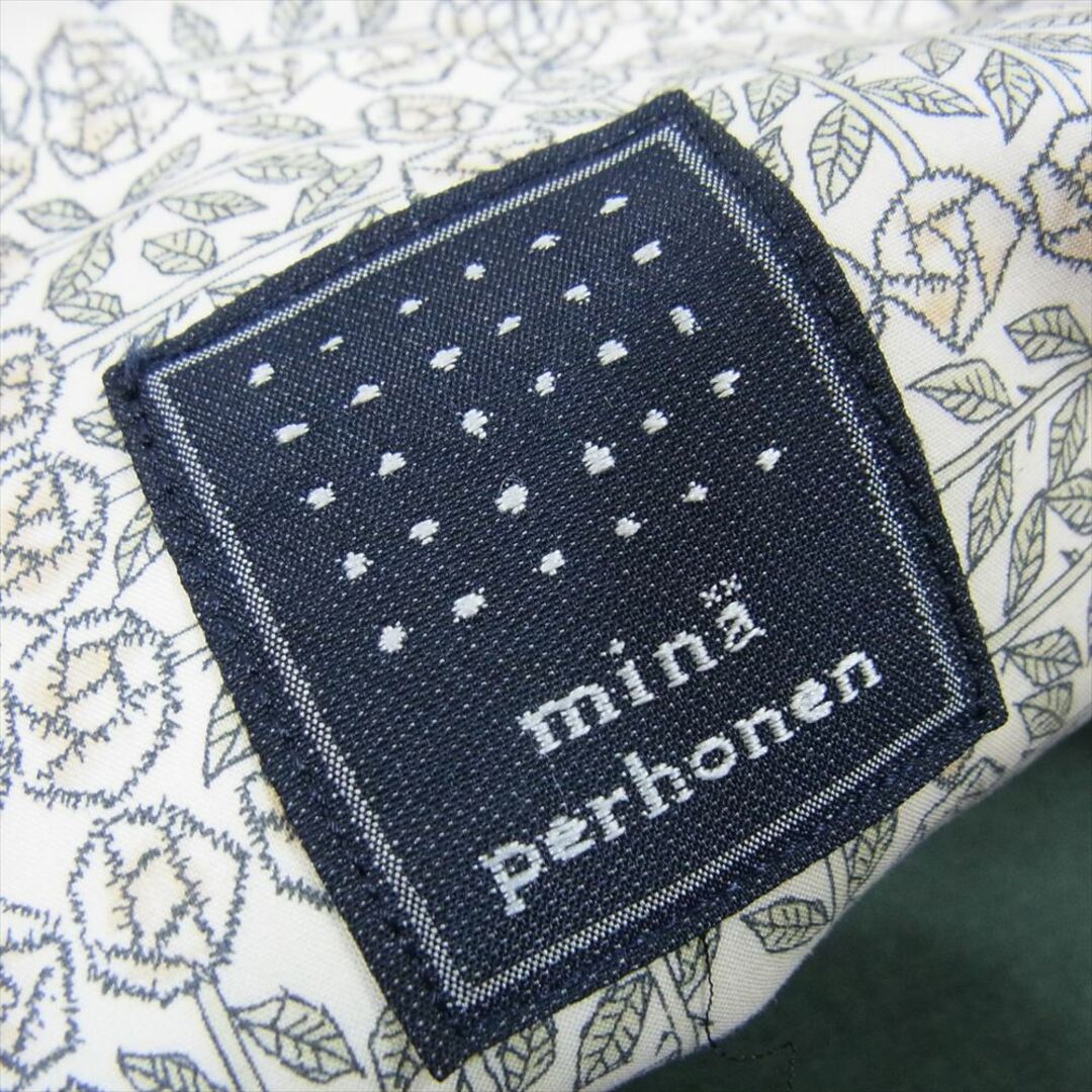 mina perhonen(ミナペルホネン)のmina perhonen ミナペルホネン xa9537 bell bag tambourine small size ベルバッグ タンバリン ハンドバッグ グレー系【中古】 レディースのバッグ(ハンドバッグ)の商品写真