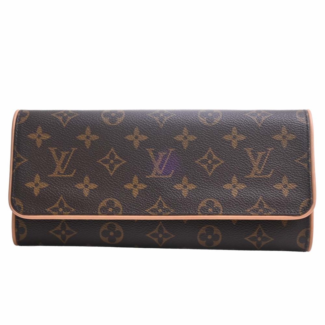 レディースLOUIS VUITTON ルイヴィトン モノグラム ポシェット ツインGM ショルダーバッグ M51852 ブラウン by