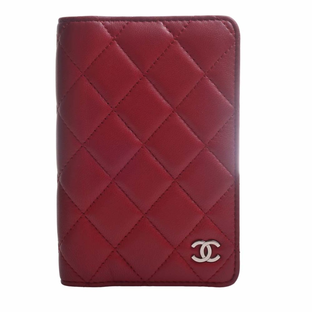 【中古】CHANEL シャネル レザー マトラッセ ココマーク 手帳カバー - レッド by | フリマアプリ ラクマ