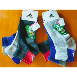 アディダス(adidas)の新品 未使用 23～25cm adidas ソックス 6足 定価2640円(靴下/タイツ)