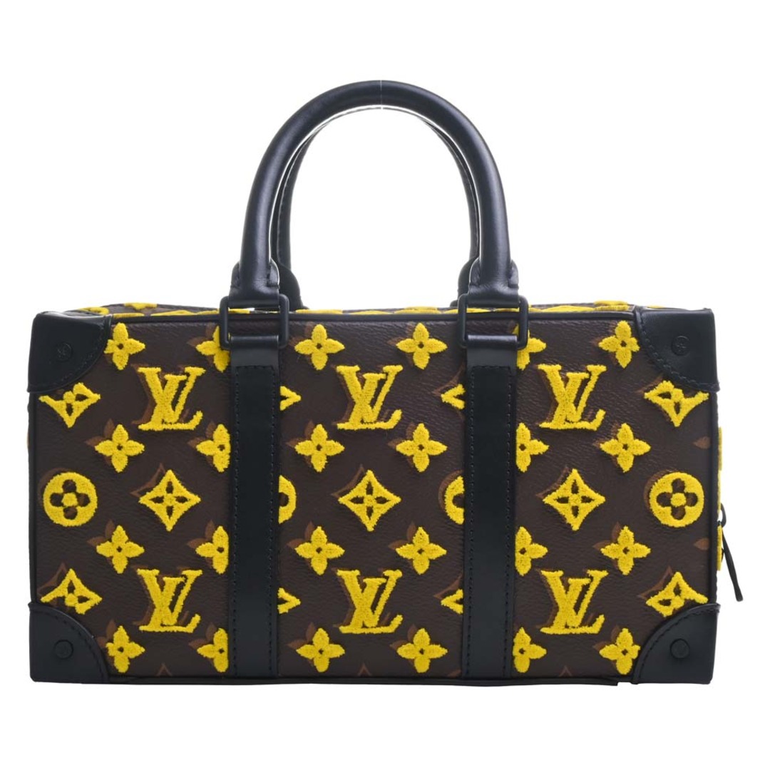 LOUIS VUITTON ルイヴィトン モノグラム タフタージュ スピーディ ソフトトランク 2WAY ハンドバッグ M45025 ブラウン/イエロー byレディース