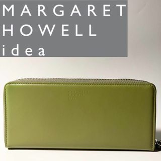 マーガレットハウエル(MARGARET HOWELL)のマーガレットハウエル ロッテン ラウンドファスナー長財布 新品 オリーブ　新品(財布)