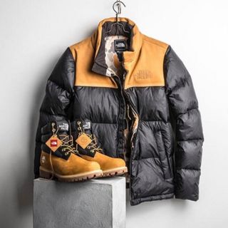 ノースフェイス(THE NORTH FACE) ダウンジャケット(メンズ)(スエード