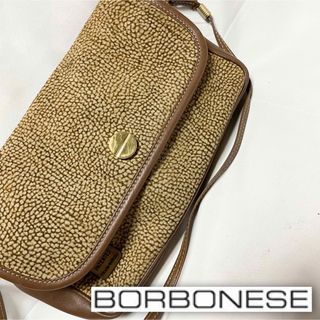 BORBONESE ボルボネーゼ うずら柄 ミニ ショルダーバッグ ポシェット(ショルダーバッグ)