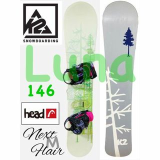 SNOW2018sスノーボード K2  the LUNa 147 4点セット