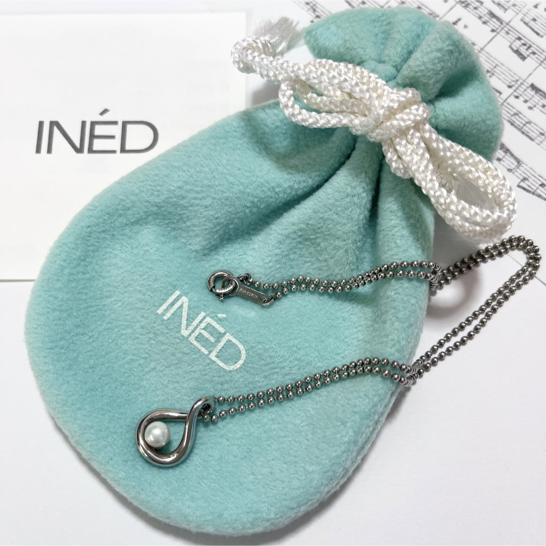 INED(イネド)の★INED イネド 1粒パール シルバーネックレス シチズン宝飾★ レディースのアクセサリー(ネックレス)の商品写真