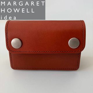 マーガレットハウエル(MARGARET HOWELL)の【オレンジ】 マーガレットハウエル アイデア タン コインケース 新品 未使用品(折り財布)