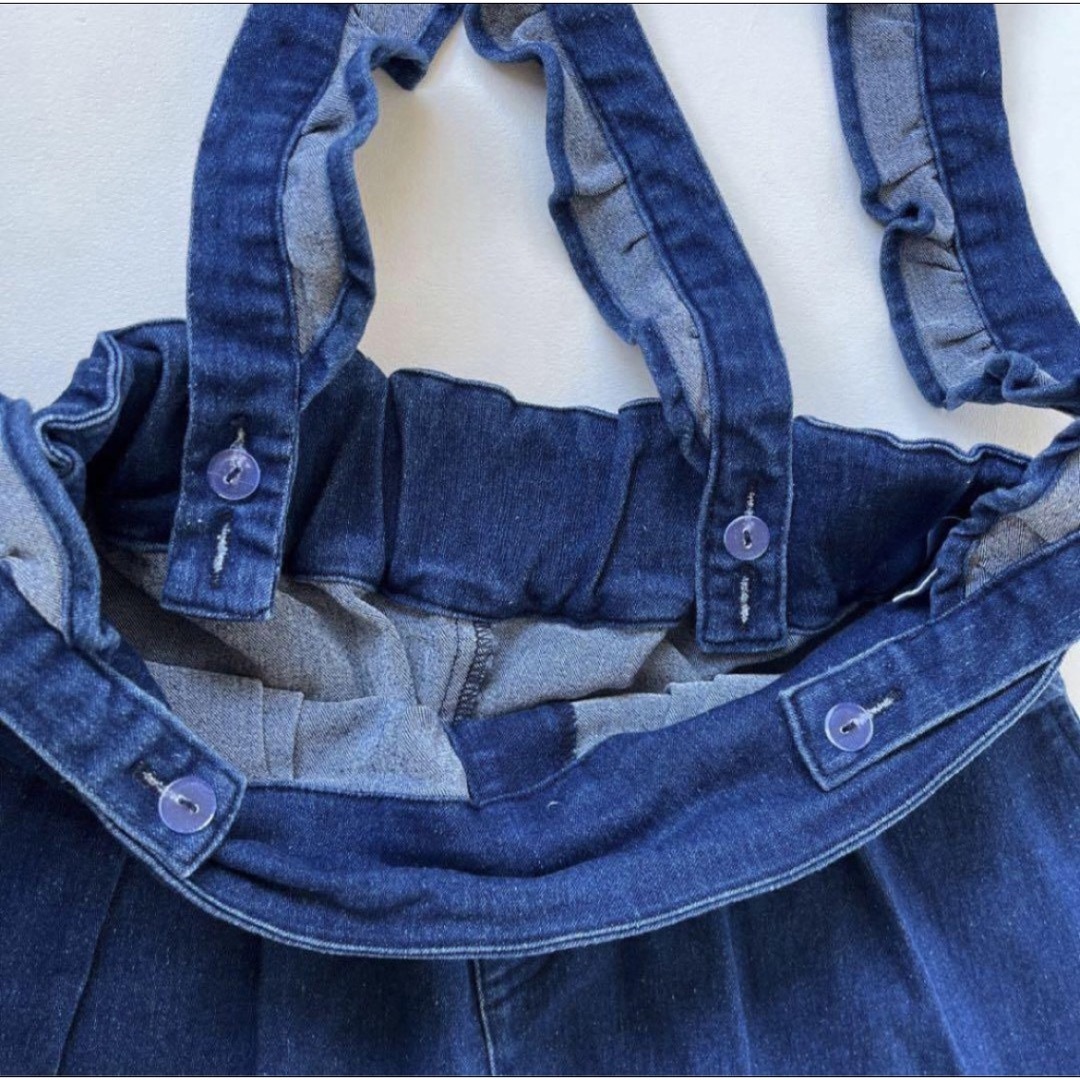 ANAP GiRL(アナップガール)のANAP アナップ　吊りスカート　子供服 キッズ/ベビー/マタニティのキッズ服女の子用(90cm~)(スカート)の商品写真