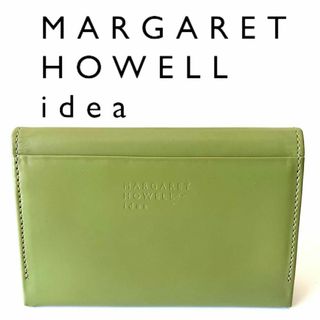 マーガレットハウエル(MARGARET HOWELL)のマーガレット・ハウエル アイデア] 名刺入れ 【ロッテン】 山羊革   オリーブ(名刺入れ/定期入れ)