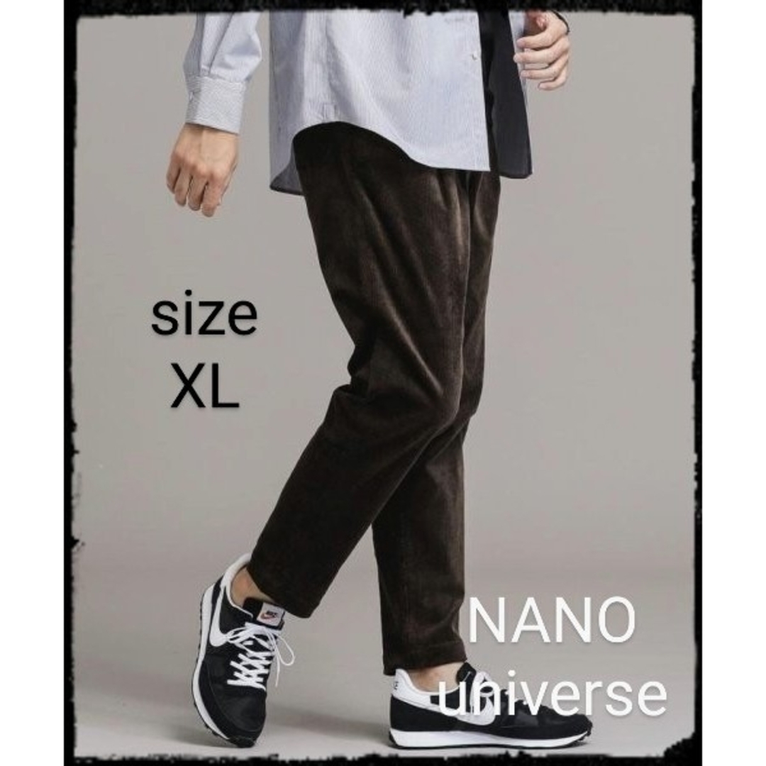 nano・universe(ナノユニバース)の【美品】《WEB限定》ワンタックストレッチコーデュロイパンツ メンズのパンツ(その他)の商品写真