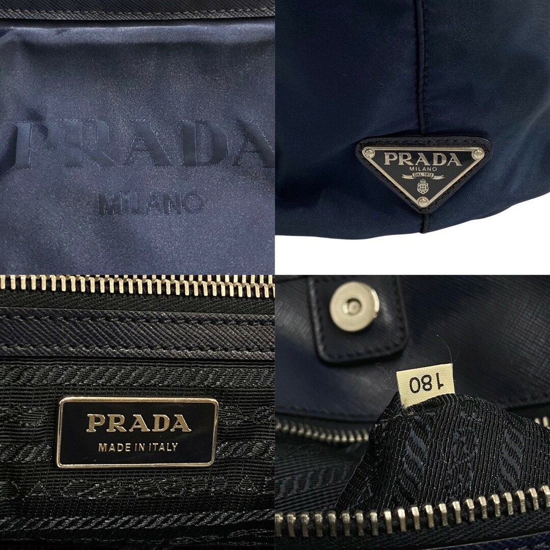 PRADA - 極 美品 PRADA プラダ 三角ロゴ 金具 ナイロン サフィアーノ
