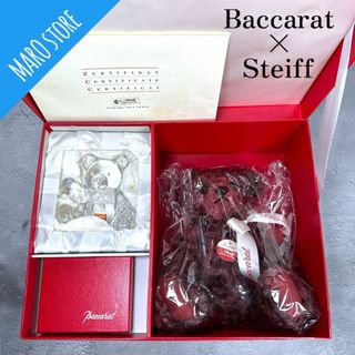 バカラ(Baccarat)の【美品】Baccarat × Steiff クリスタル テディベア 日本限定(置物)