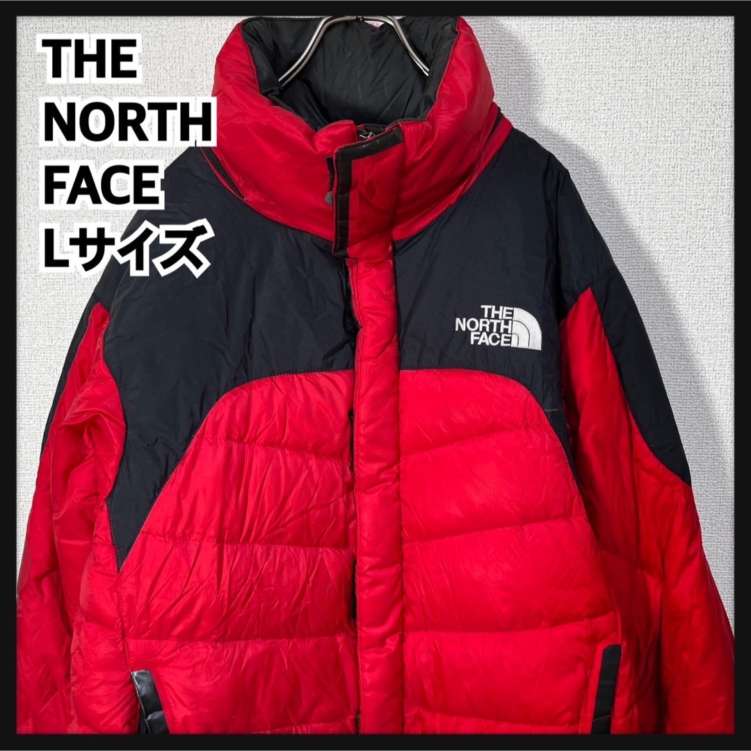 【ノースフェイス】エベレスト ダウンジャケット　サミット　赤黒 850 KKメンズ