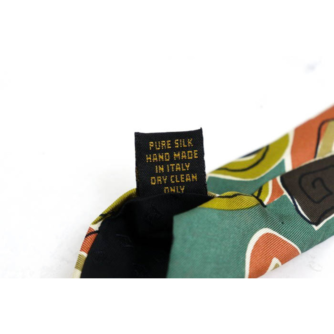 FENDI(フェンディ)のフェンディ ブランド ネクタイ シルク 総柄 ハンドメイド 高級 メンズ グリーン FENDI メンズのファッション小物(ネクタイ)の商品写真
