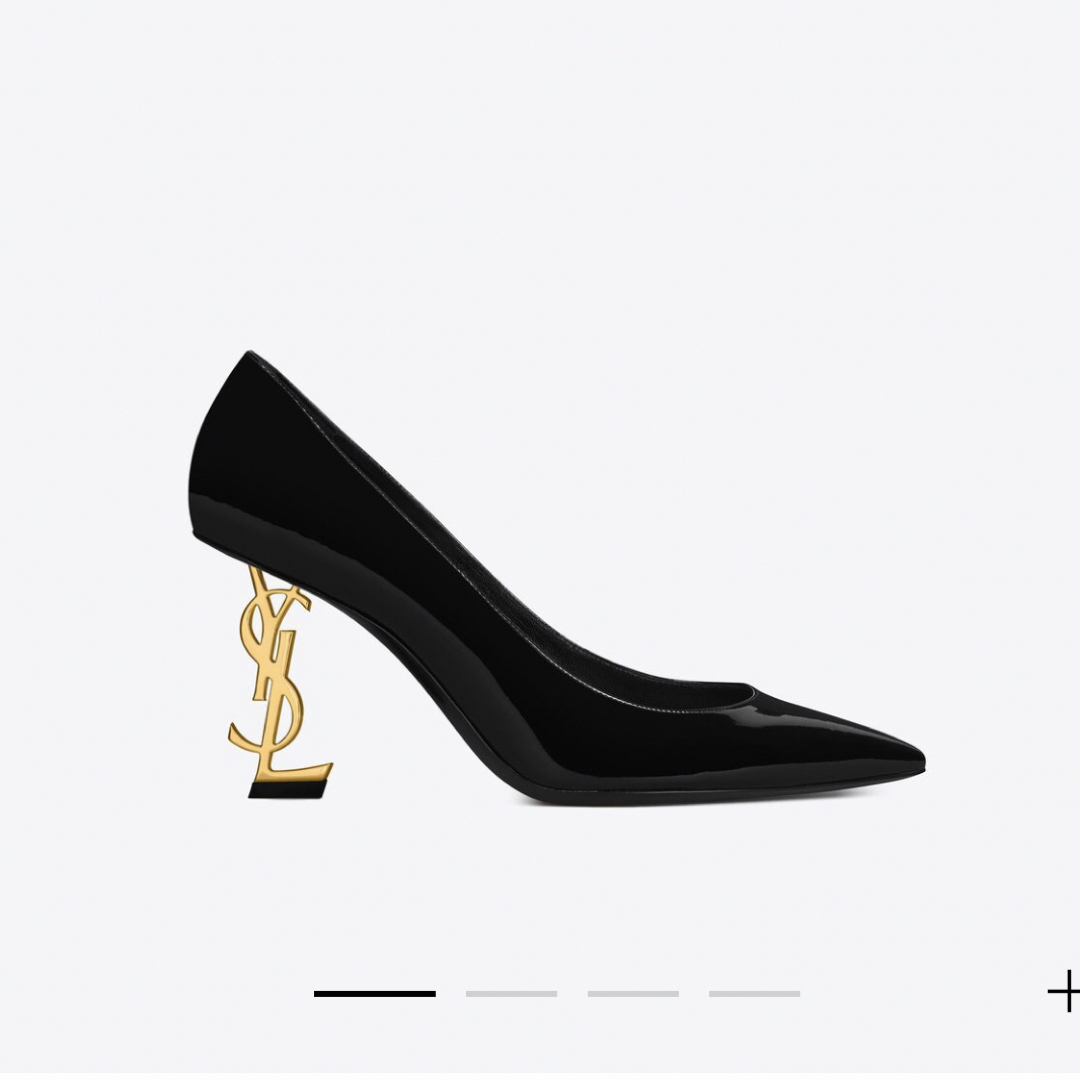 Saint Laurent - サンローラン オピウム パンプス ゴールドトーン
