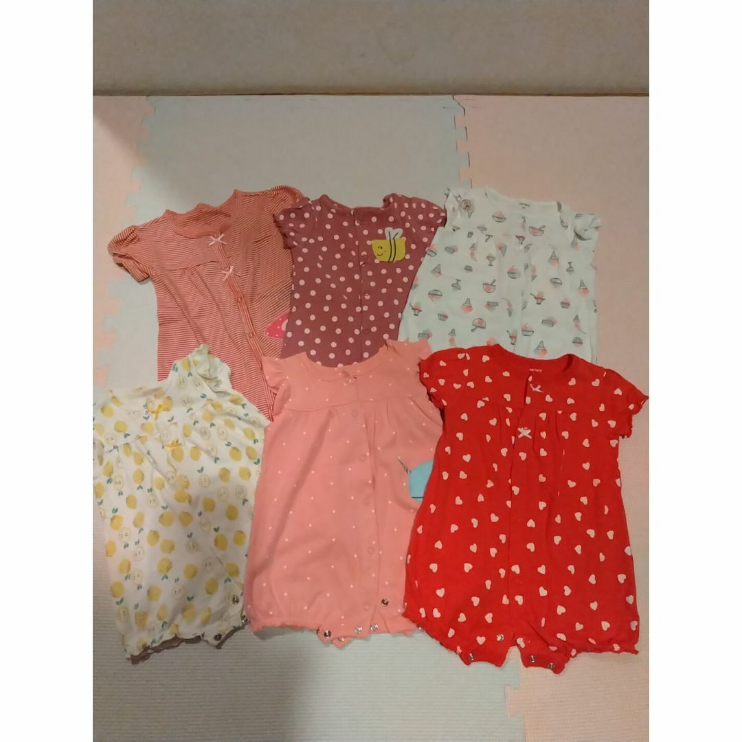 carter's(カーターズ)のベビー服　サイズ12M カーターズ　ロンパース　6枚セット キッズ/ベビー/マタニティのベビー服(~85cm)(ロンパース)の商品写真