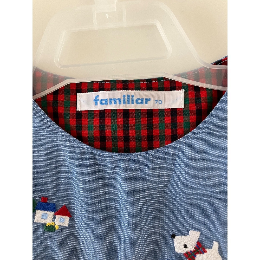 familiar(ファミリア)のfamiliar ファミリア　ワンピース　70cm キッズ/ベビー/マタニティのキッズ服女の子用(90cm~)(ワンピース)の商品写真