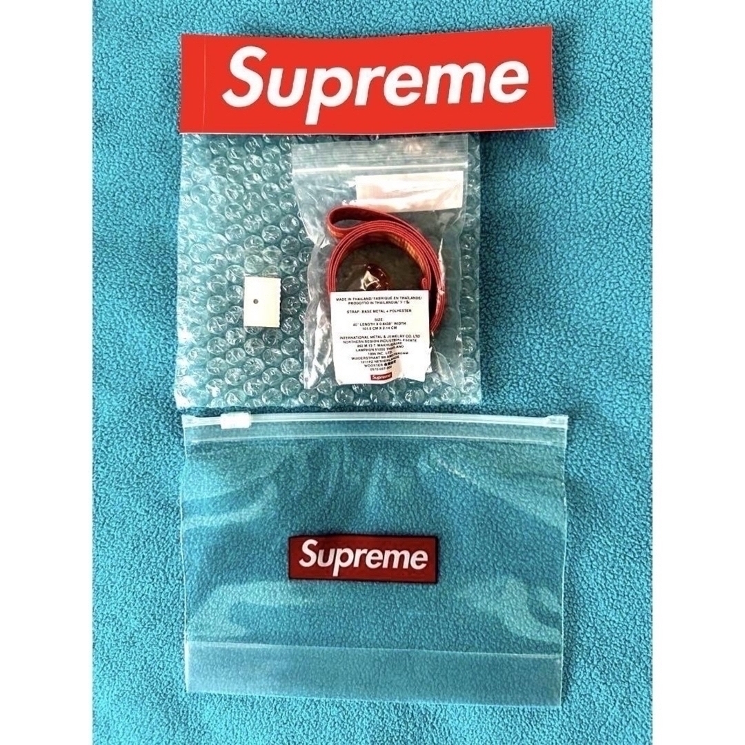 ✨タグ付新品・未開封✨Supreme cuban links lanyard赤