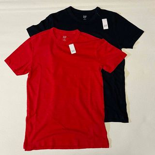 GAP - GAPメンズXSサイズ Tシャツ タグ付き 赤&紺 2枚セット 新品未