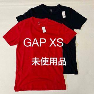 ギャップ(GAP)のGAPメンズXSサイズ Tシャツ タグ付き　赤&紺　2枚セット　新品未使用(Tシャツ/カットソー(半袖/袖なし))