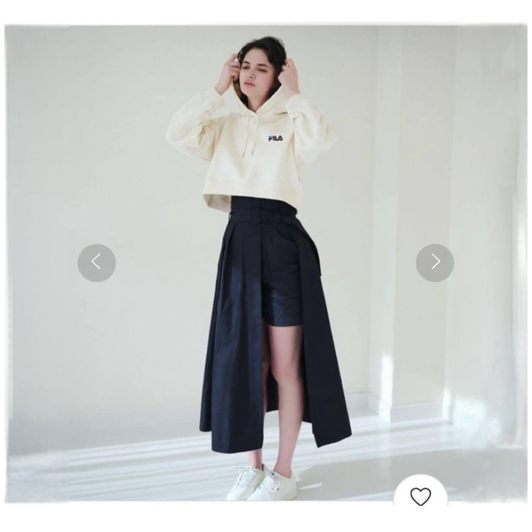 SNIDEL(スナイデル)のSNIDEL ウエストデザインスカショーパン レディースのスカート(ロングスカート)の商品写真