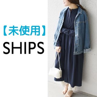 シップス(SHIPS)の＊【最終価格・値引き不可】シップス　タック切替ワンピース(ロングワンピース/マキシワンピース)