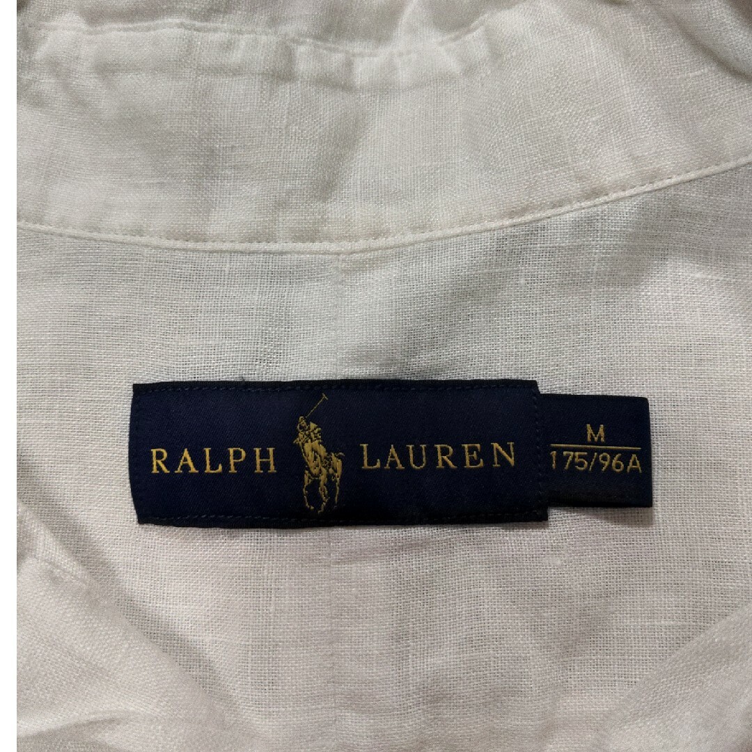 POLO RALPH LAUREN(ポロラルフローレン)のPOLO RALPH LAUREN　シャツ　M　白　リネン　麻 メンズのトップス(シャツ)の商品写真