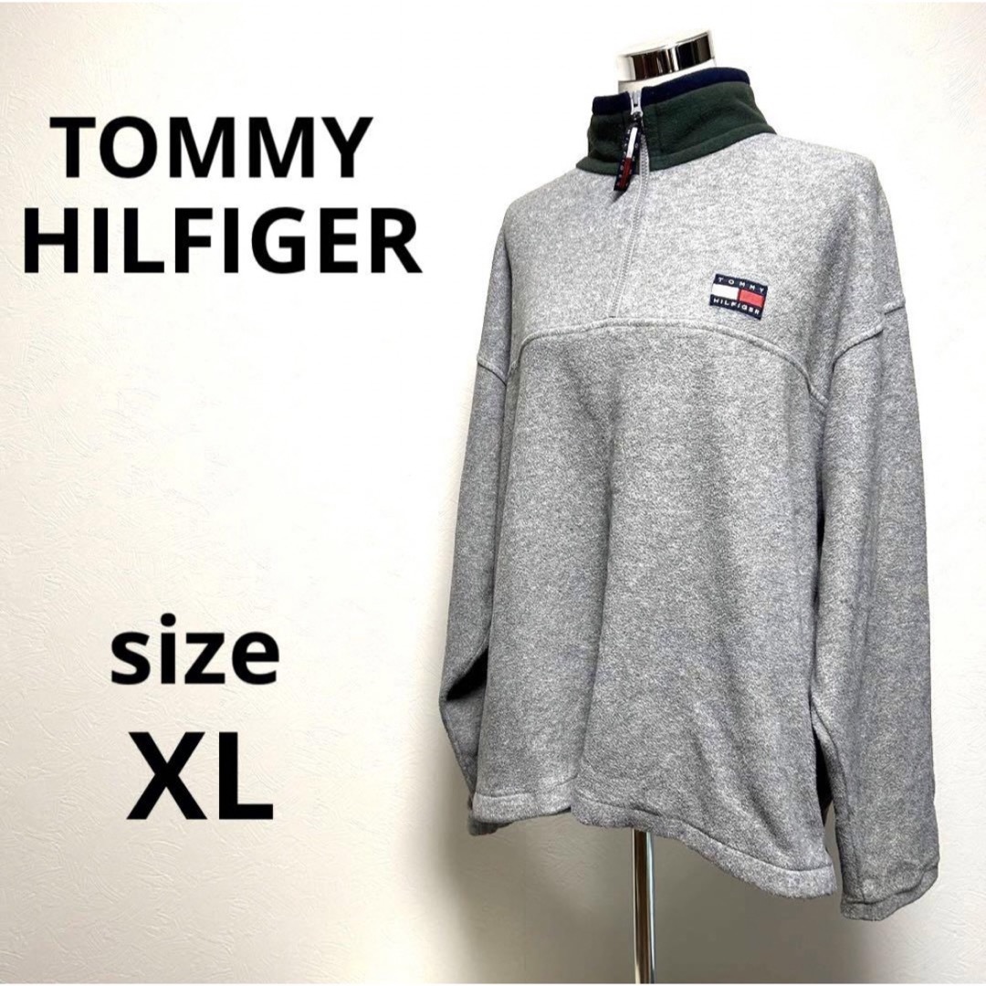 TOMMY HILFIGER(トミーヒルフィガー)の【良品】TOMMY HILFIGER フリースジャケットXL メンズのジャケット/アウター(その他)の商品写真