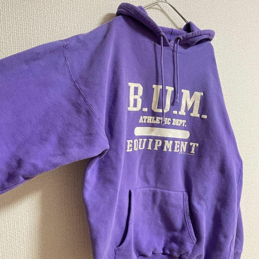 b.u.m パーカー L デカロゴ ワンポイントロゴ パーカー フード付き メンズのトップス(パーカー)の商品写真