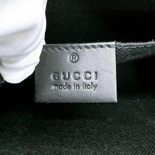 Gucci - GUCCI グッチ 475316 GGスプリーム クラッチバッグ グレー×赤
