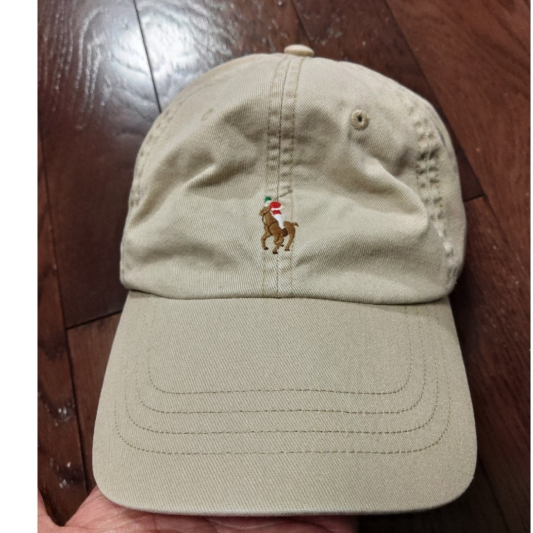 POLO RALPH LAUREN　キャップ　ベージュ　革ベルト