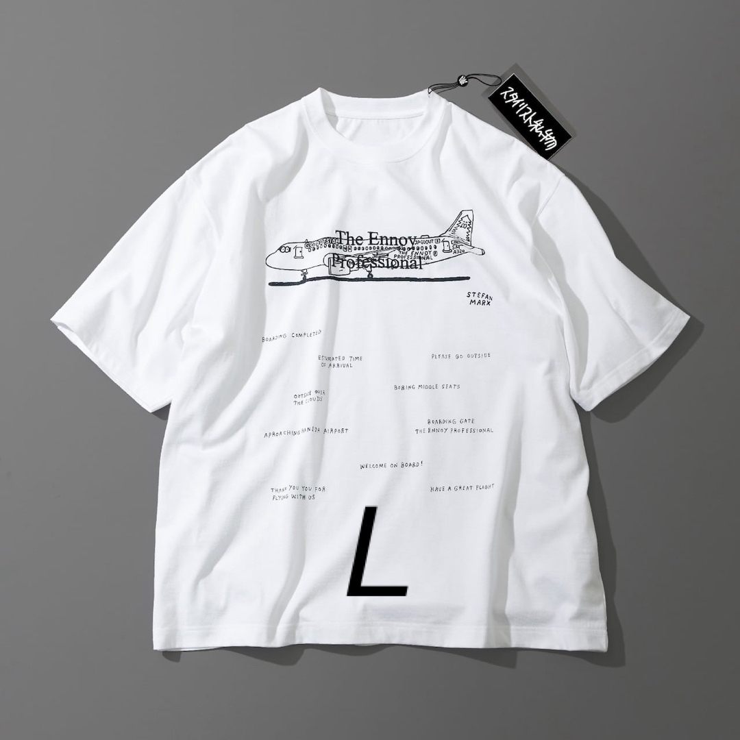 ennoy Stefan Marx T-SHIRT L WHITE - Tシャツ/カットソー(半袖/袖なし)