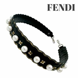 フェンディ(FENDI)のフェンディ レザー パイソン パール ストラップユー ショルダーストラップ(ベルト)