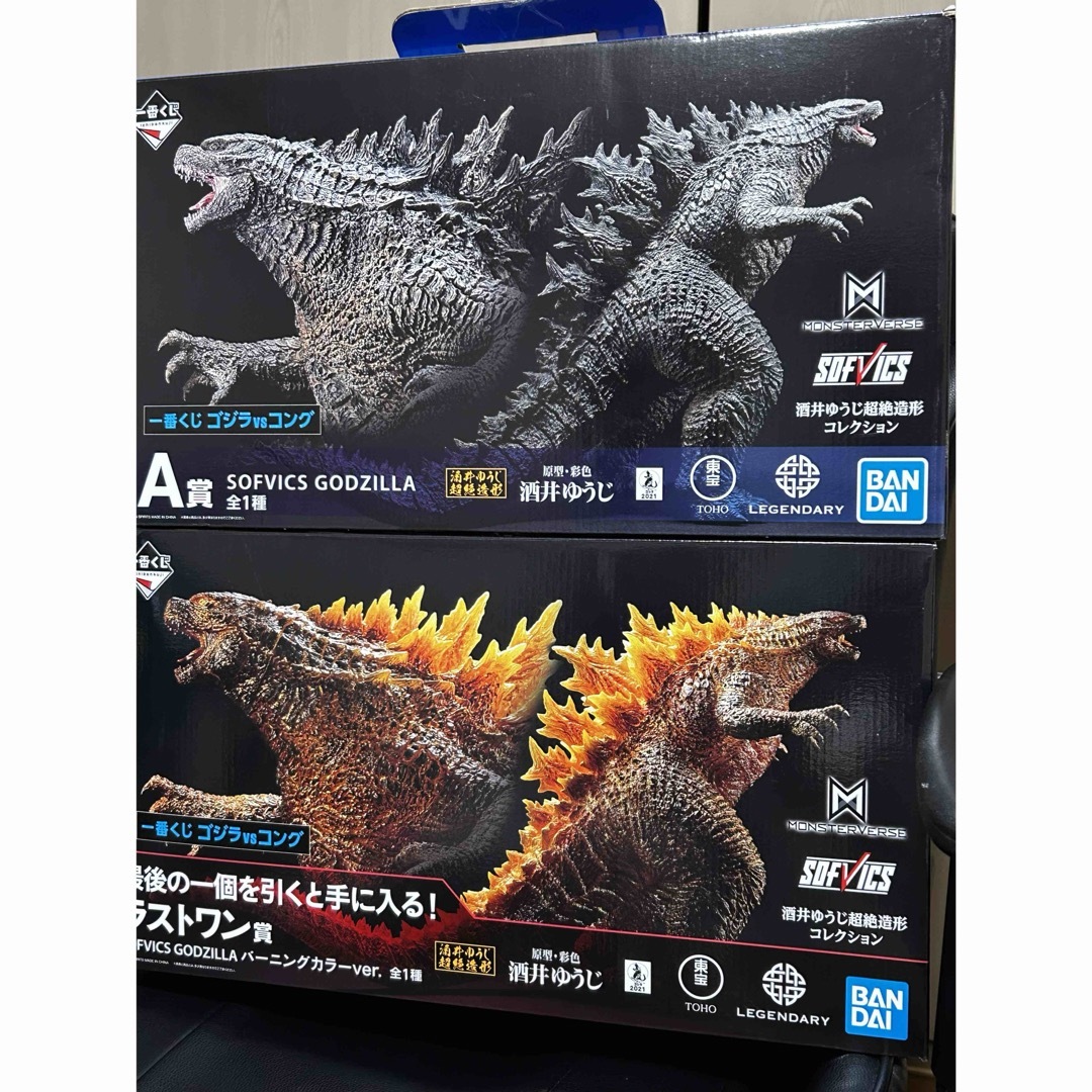 一番くじ ゴジラvsコング ラストワン A賞 フィギュアセットの通販 by ...